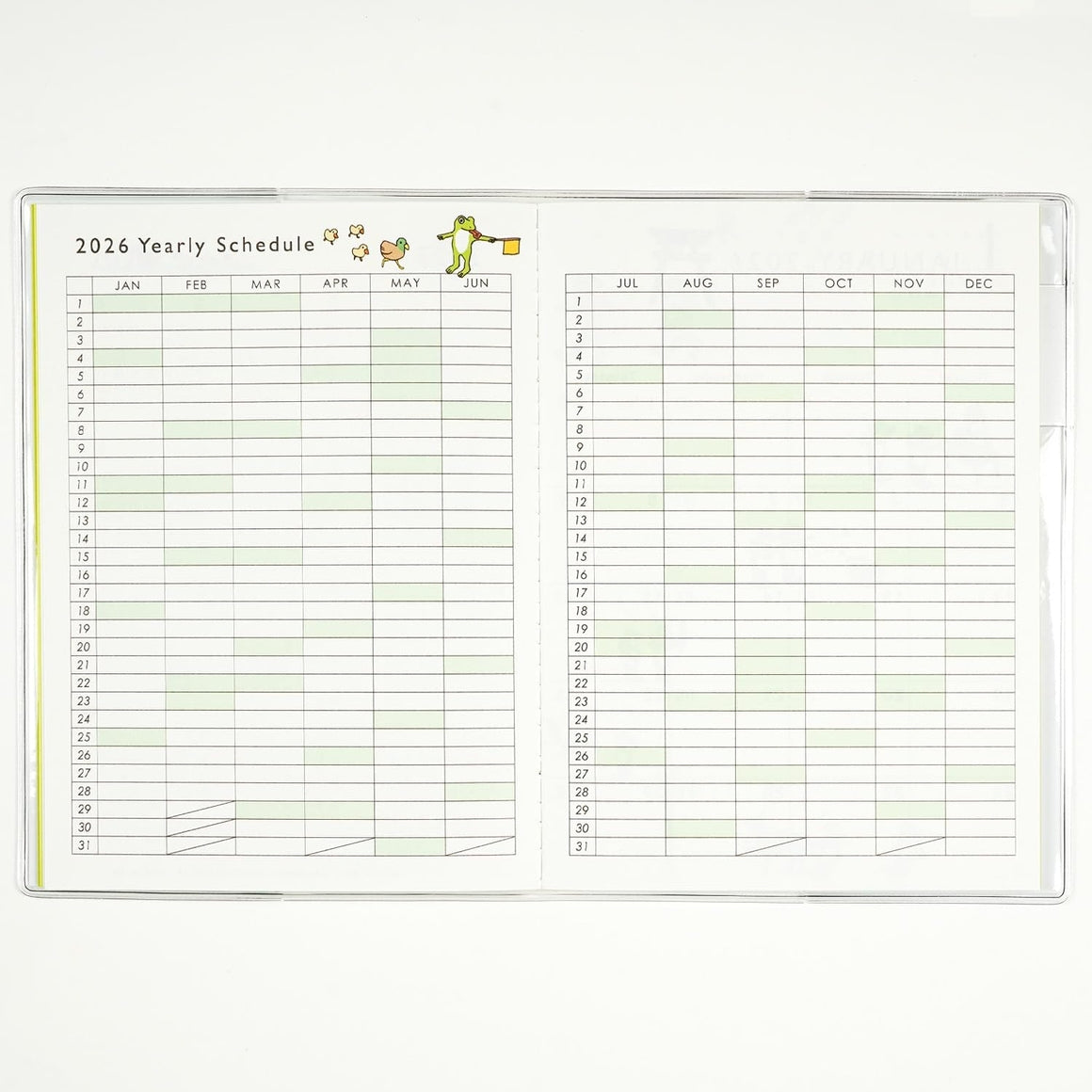 2026 Frog Time Schedule Planner | A6