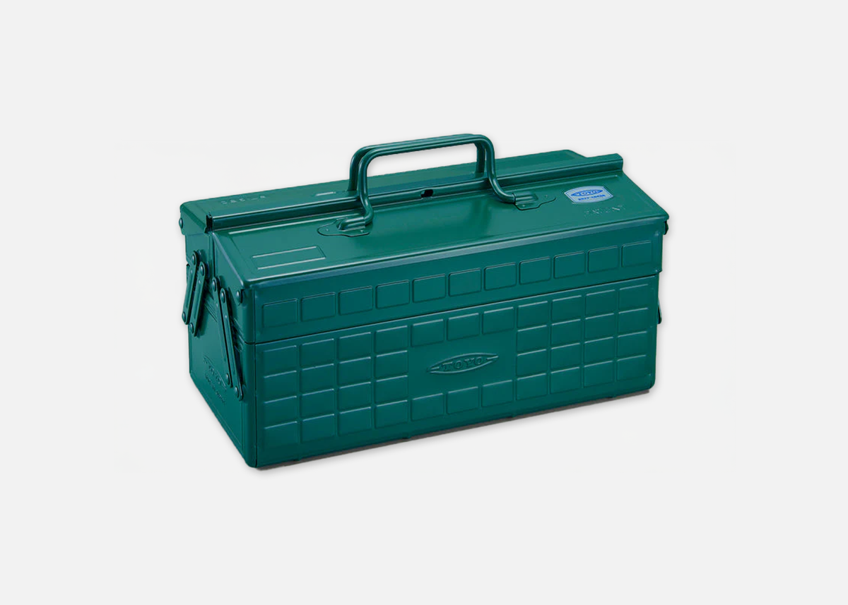 Toyo Steel Cantilever Toolbox | Antique Green