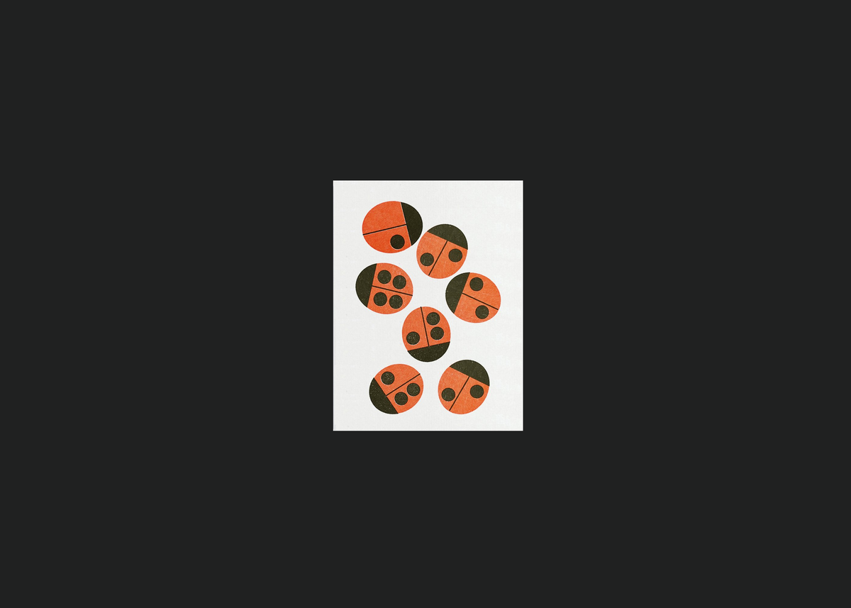 Ladybirds Mini Card