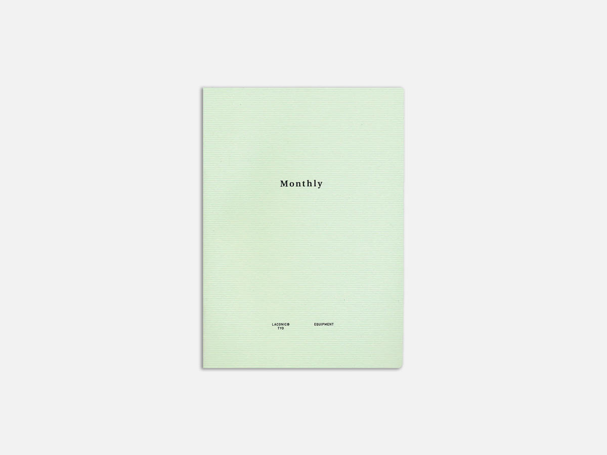 Laconic Style Monthly Notebook