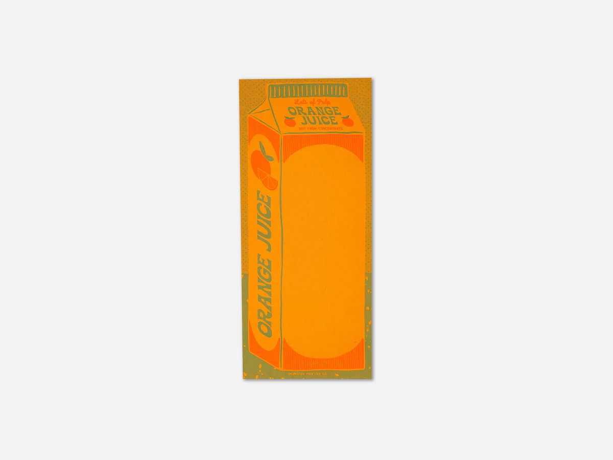 Risograph Notepad | Orange Juice
