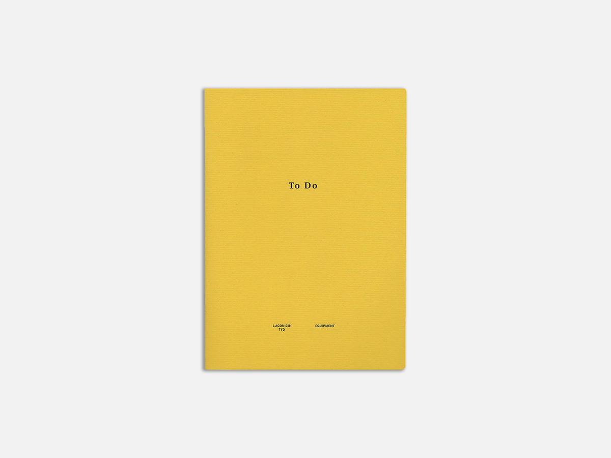 Laconic Style To Do Notebook