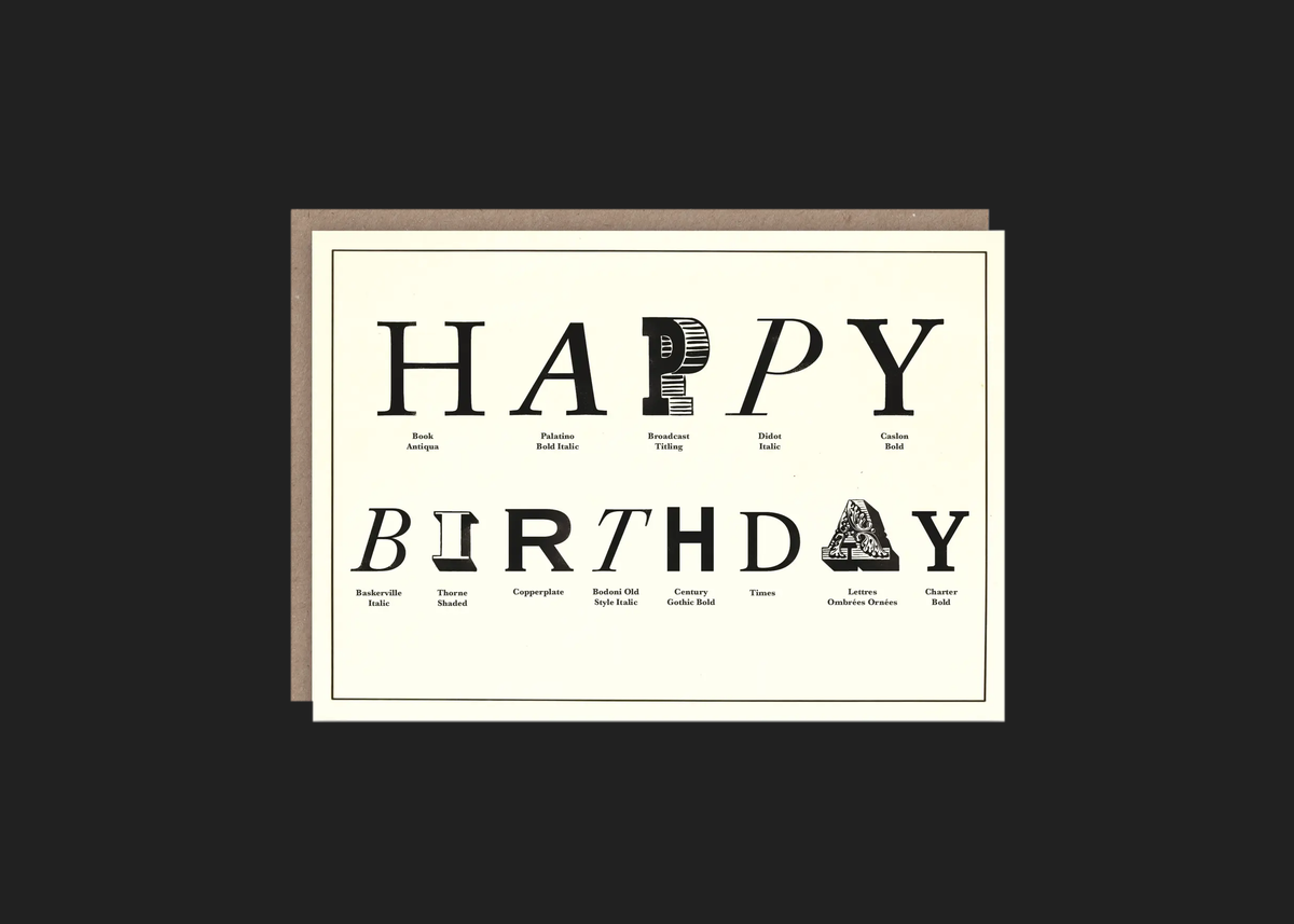 Typographic Birthday